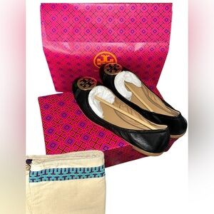 Tory Burch Black Ballet Flats